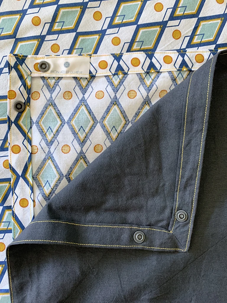 Housse de couette EasyHousse PALLAG finition avec biais 220 x 240 cm – Image 4