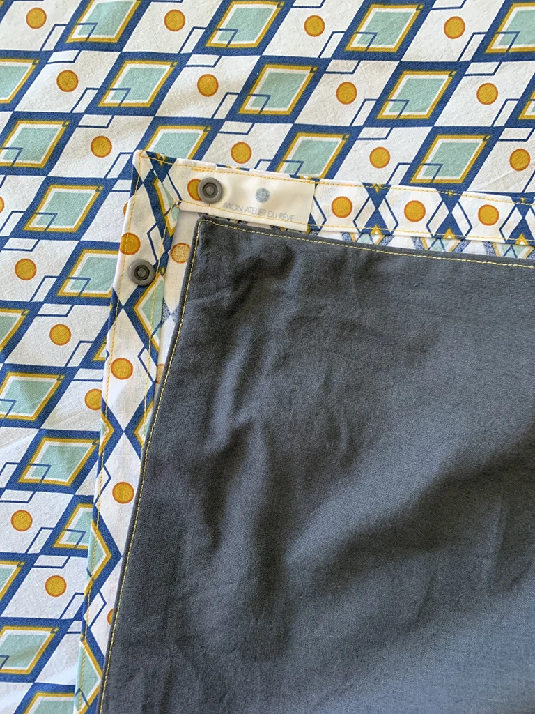 Housse de couette EasyHousse PALLAG finition avec biais 220 x 240 cm – Image 3